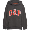 GAP V-NEW CAMPUS LOGO HOOD tmavo sivá,červená Chlapčenská mikina XL