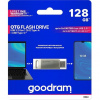 Goodram USB flash disk, USB 3.0, 128GB, ODA3, strieborný, USB A / USB C, s otočnou krytkou ODA3-1280S0R11