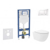 Geberit Duofix Set predstenovej inštalácie, klozetu Oudee Vortex a dosky softclose, tlačidlo Sigma30, biela/chróm SANI11CA3186B