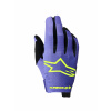 rukavice RADAR, ALPINESTARS (fialová/žlutá fluo, vel. M)