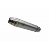 GPR Universal racing silencer GPR DEEPTONE TUNING.RACE.1 Brushed Stainless steel without link pipe