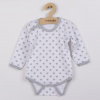 Dojčenské body New Baby Classic II sivé s hviezdičkami Sivá 80 (9-12m)