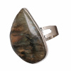 Nefertitis Prsteň pre čarodejnicu z labradoritu Sila intuície č. 4 NF54241 - 58 mm (US 9)