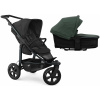 TFK Mono3 2v1 Black Combi carrycot + Seat unit Nafukovacie kolesá Hlboká vanička Olive