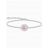 Thomas Sabo A2143-691-9-L19V Silver bracelet w. pink pendant