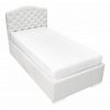 Caramella Ivory Mist detská čalúnená posteľ Chesterfield slonovinová 200x90cm