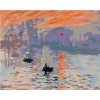 Maľovanie podľa čísel - Východ slnka (C. Monet), 100 x 80 cm, bez rámu a napnutého plátna 8596530007463