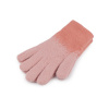 Dámske pletené rukavice - púdrová lososová