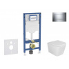GEBERIT - Duofix Set předstěnové instalace, klozetu Arkas a sedátka softclose, tlačítko Sigma30, chrom SANI11CA1112B