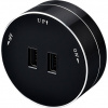 Viking zásuvkový modul A50, 2x USB-A, černá VA50B