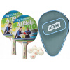 Stolný tenis raketa Atemi 100 (Ping pong set palety pásma 6in1)