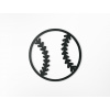 drevko Drevená nálepka Baseballová lopta Rozmer obrazu: 65 x 65 cm, Farba dekorácie: Dub Jasný