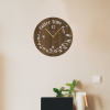 drevo zivota Nástenné hodiny COFFEE TIME Farebný vzor: Orech, Veľkosť hodín: 50x50