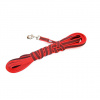 Julius K9 Color & Grey Supergrip Leash With Handle Red - výcvikové vodítko s rukoväťou, červené, protišmykové - 500cm/20mm