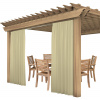 Záhradný stan, pavilon - ZÁCLONY ZÁHRADNÉ 155x220 NA ZÁHRADNÚ TERASU CARBON (Záhradné záclony 155x220 pre altánok záhradnej terasy)