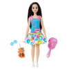 Barbie moja prvá Barbie bábika - Čiernovláska s líškou