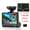 Duálna autokamera + 64 GB SD karta (Sledujte svoje jazdy v reálnom čase . Vysoké rozlíšenie ️, nočné videnie  a 64 GB SD karta pre ukladanie záznamov .)
