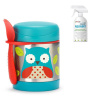 SKIP HOP Zoo Termoska na jedlo s lyžičkou/vidličkou Sovička 325 ml, 3+ + AQUAINT 500 ml