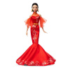 Mattel Bábika Barbie s podpisom Lunárny nový rok s Qipao šatami