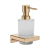 Hansgrohe AddStoris Dávkovač mydla s držiakom, matné sklo/kefovaný bronz 41745140-HG