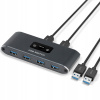 PREPÍNAČ SWITCH BOX KVM USB 2x4 USB 3.0