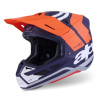 Prilba ALPINESTARS SUPERTECH S-M7 CORE (oranžová/modrá/biela matná) XS