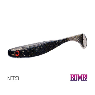 Delphin Gumová nástraha BOMB! Rippa 10cm Nero 5ks