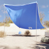 PLÁŽOVÝ TARP ANTI-UV 40+ ZASTREŠENIE NA PLÁŽ S ZÁVAŽIAMI 214X236 CM