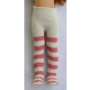 Paola Reina Las Amigas Pančuchy pruhované krémovo-ružové, 32cm