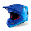 Přilba SUPERTECH S-M10 FLOOD, ALPINESTARS (modrá perleť/světle modrá/černá/carbon/matná/lesklá) 2026 L