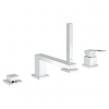 Grohe Eurocube - Vaňová batéria na okraj vane, 4-otvorová inštalácia, chróm 19897001