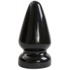 Doc Johnson TitanMen Tools Ass Servant Butt Plug, extra veľký čierny análny kolík 19 x 3,8–9,6 cm