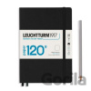 Leuchtturm1917 Zápisník 120G Black A5 čistý