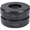 Náhradné čeľuste k lisovacím kliešťam YT-21735 typ U 16mm