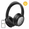 Bezdrôtové slúchadlá na uši Earfun Tune Pro čierne ANC 120h BT5.4