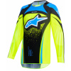 dres TECHSTAR NOMUR YOUTH, ALPINESTARS, dětské (tmavě modrá/žlutá fluo/modrá, ve