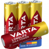 Baterka VARTA Longlife Max Power Alkalická AA (4ks) 1.5V (LR6) 4BL
