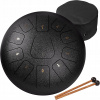 Amkoskr - bubon Handpan Tongue 11 tón 12 palcov čierny (Amkoskr - bubon Handpan Tongue 11 tón 12 palcov čierny)