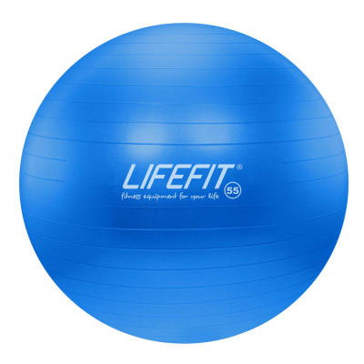 Lopta AEROBIC LIFEFIT® ANTI-BURST 55 cm modrá