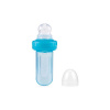 NUBY Kŕmitko silikónové Easy squeezy feeder 6 m+, Blue 19x5x9 modrá