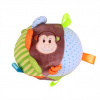 Bigjigs Toys textilní aktivní koule - Opička Cheeky