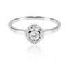 Snubný prsteň z bieleho zlata s diamantmi 01021-1255F 0,26ct