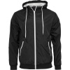 Build your Brand Bunda větrovka BY 016 COT56001698003-black/white L Černá/bílá