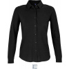 NEOBLU | Basile Women, Piqué blúzka s dl. rukávom, čierna Deep, M