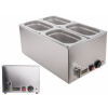 Ohrievač jedla - TEPLÝ BUFETOVÝ BEMAR S DOTYKOM 1200W + 4 x GN 1/4 (Ohrievač jedla - TEPLÝ BUFETOVÝ BEMAR S DOTYKOM 1200W + 4 x GN 1/4)