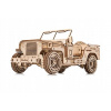 Little Story Drevené puzzle Model 3D puzzle DIY - Vojenské vozidlo Jeep
