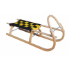 Drevené sane SULOV 95cm - čierno-žlté