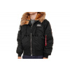 ALPHA INDUSTRIES Bunda 45p Hooded Custom - reflex čierna (113145/285) Veľkosť: XL/Regular
