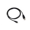 Kabel C-TECH USB 2.0 AM/Micro, 2m, černý (CB-USB2M-20B)