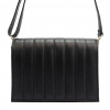 Luka 20-068 čierna dámska kožená kabelka 24 x 17 x 8,5 cm